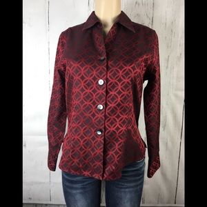 Foxcroft non iron fitted button down shirt 10P